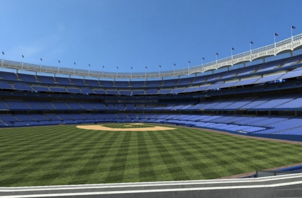 $14 seats at Yankee Stadium (left field).