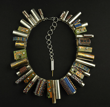 Don't toss that circuit board—make jewelry instead. Photo by 2 Roses.