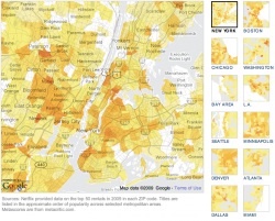 Netflix map of Brooklyn lists top movies by zip
