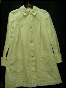 Alexander McQueen spring trench with eyelet hem
