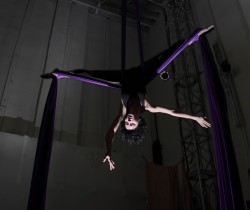 Dangle heels over head: win an aerial silk trapeze lesson