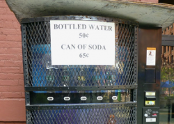 Spotted in Dumbo: a 65-cent soda machine