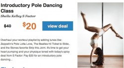 Kickstart a pole-dancing career, just $20!