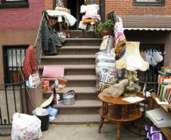 Clean out your closet for super stoop sale