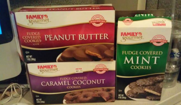 Faux Girl Scout cookies at Family Dollar